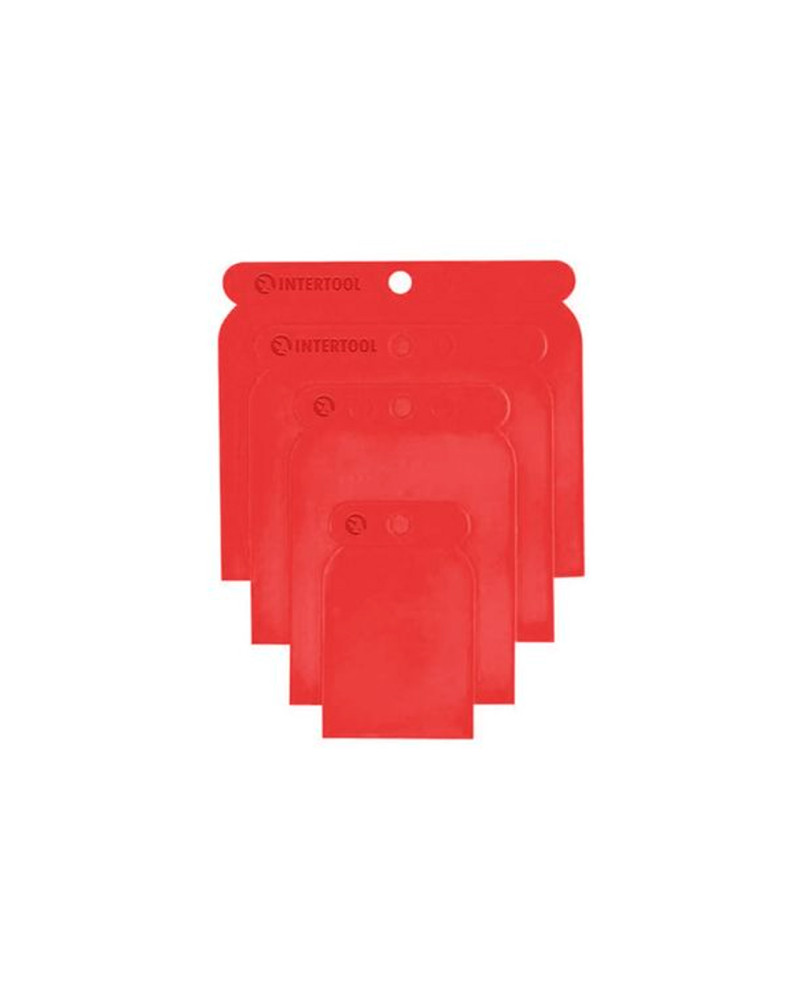Набір шпателів пластикових Intertool - 50 x 80 x 100 x 120мм (4шт) (KT-2003)