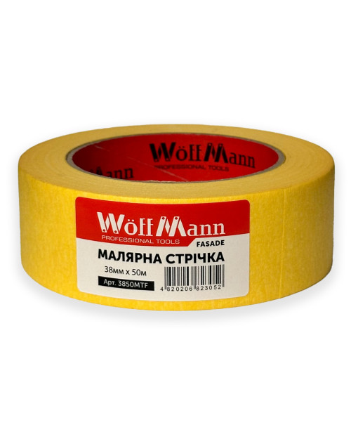 Фасадна стрічка  жовта 38 мм х 50 м WoffMann