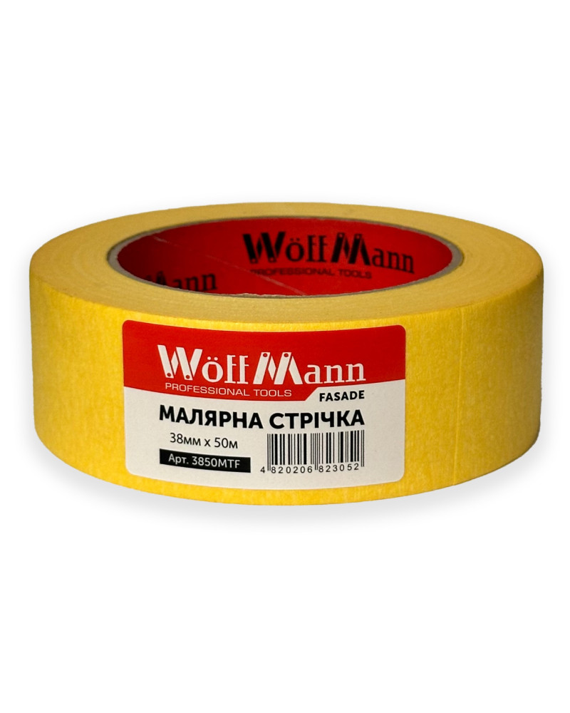 Фасадна стрічка  жовта 38 мм х 50 м WoffMann